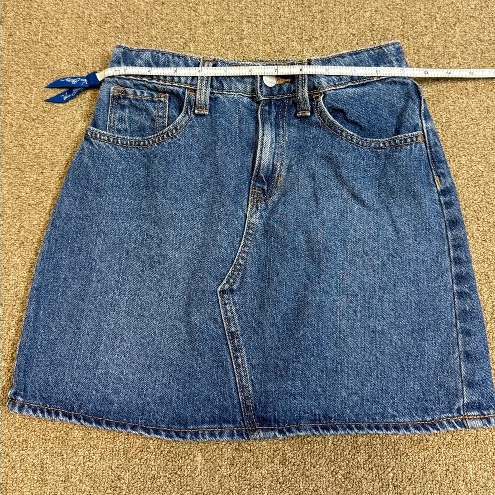 Old Navy: Girls High Waisted Button Front Jean Skirt, Size L(10-12)